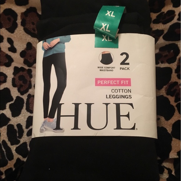 Hue 2 pack leggings Multiple sizes black  NWT - Picture 3 of 8